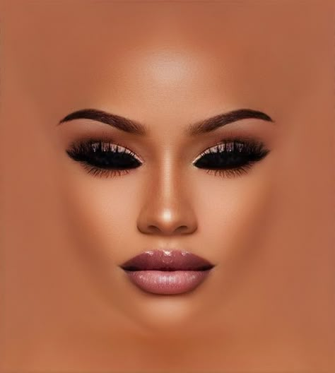 Imvu Backgrounds Aesthetic, Face Creator, African Makeup, The Sims 4 Skin, Black Baby Boys, Manga Tattoo, Face Template, Nicki Minaj Pictures, Bad Girl Wallpaper