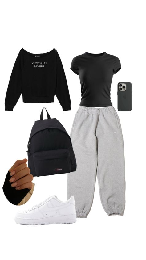 Warm Sweatpants Outfit, Dark Grey Hoodie Outfit, Grey Jogger Outfit, How To Style Gray Sweatpants, Sweatpants And Hoodie Outfit, Grey Sweats Outfit, Grey Sweatpants Outfit, Straight Leg Sweatpants Outfit, Gray Hoodie Outfit