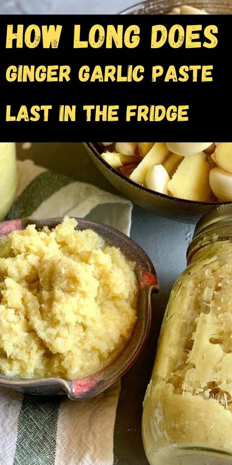 How long does ginger garlic paste last in the fridge? In the fridge, ginger garlic paste last for......,., ,., ., .., ., . Ginger Paste Recipe, Garlic Ginger Paste Recipe, Ginger Uses, Garlic Farm, Plant Recipes, Ginger Bug, Garlic Benefits, Ginger Garlic Paste, Smoothie Recipes Healthy Breakfast