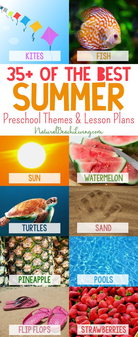 35+ Best Summer Preschool Themes and Activities, Free Printables, Preschool Lessons and Ideas for the Summer, Summer Camp, Beach, Ocean, Under the Sea and More Preschool Weekly Themes, Beach Theme Preschool, Summer Camping Ideas, Summer Preschool Themes, Summer Lesson Plans, Preschool Summer Camp, Camping Theme Preschool, Summer Lesson, Summer Camp Themes