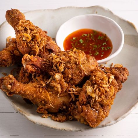 Thai Southern Fried Chicken | Marion's Kitchen Thai Fried Chicken, Fried Chicken Thighs, Marion Grasby, Chicken Breast Crockpot Recipes, Southern Chicken, Crockpot Chicken Breast, Marion's Kitchen, Southern Fried Chicken, Thai Language