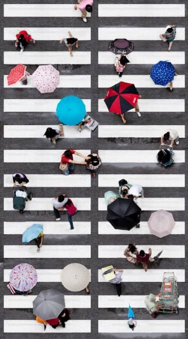 Saatchi Art Artist Wonski Choi; Photography, “B#9063” #art Booklet Cover Design, Rain Road, Street Painting, Perspective Art, Pop Art Portraits, Singing In The Rain, A Level Art, Buy Original Art, Birds Eye View