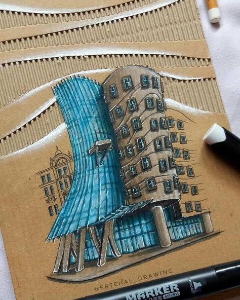 Gehry Architecture, Architecture Journal, Dancing House, Perspective Drawing Architecture, Creation Art, Architecture Sketchbook, Architecture Design Sketch, Architecture Design Drawing, Carlo Scarpa