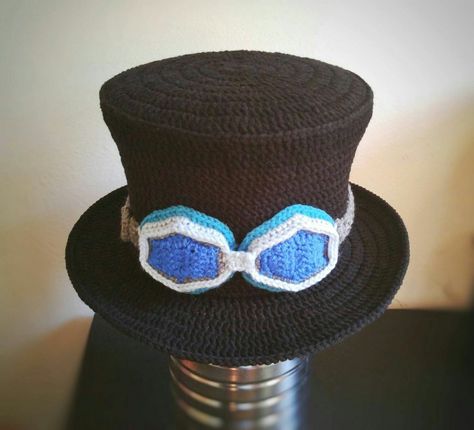 Fairytale Crochet, Gamer Crochet, Felt Anime, Steampunk Crochet, One Piece Crochet, Anime Crochet, Crochet Character Hats, Anime Hats, Sabo One Piece