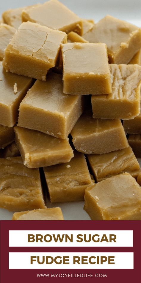 Get this easy and delicious brown sugar fudge recipe, just like your grandma used to make. It's delicious and only 5 ingredients needed! #fudge #fudgerecipe Old Fashion Fudge Recipes Grandmothers, Brown Sugar Fudge Recipes, Evaporated Milk Fudge, Old Fashion Fudge Recipes, Indian Candy, Maple Fudge Recipes, Penuche Fudge, Brown Sugar Fudge, Butterscotch Fudge