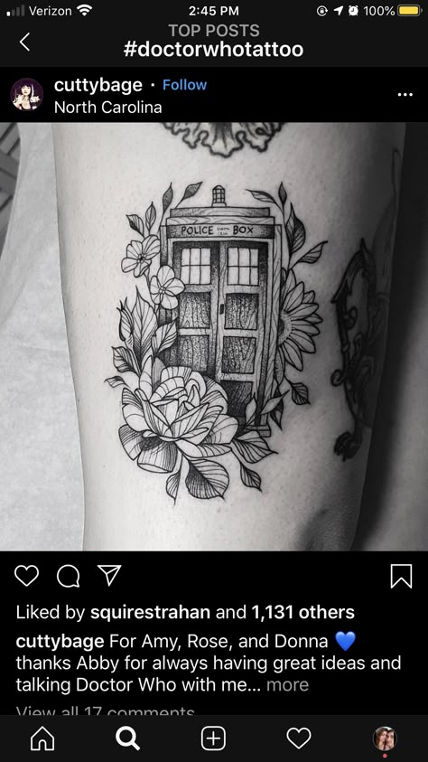 #doctorwhotattoo Doctor who Tardis tattoo Doctor Who Tardis Tattoo, Dr Who Tattoos, Tardis Tattoo Simple, Dalek Tattoo, Dr Who Tattoo Ideas, Doctor Who Inspired Tattoo, Subtle Doctor Who Tattoo, Black And White Tardis Tattoo, Doctor Who Tattoo Ideas