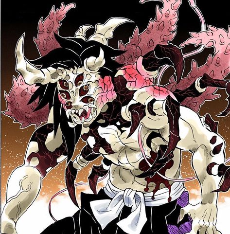 Kokushibo's_monstrous_final_form_CH176 Kny Colored Manga, Twelve Kizuki, Upper Moon, Black Background Wallpaper, Demon Slayer Kimetsu No Yaiba, Slayer Anime, Digimon, Cartoon Wallpaper, Anime Demon