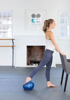 Beginner Pilates, Pilates Ball, Beginner Workouts, Soft Ball, Pilates Video, Joseph Pilates, Camille Styles, Pilates Training, Exercise Ball