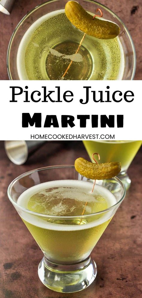 Dill Pickle Martini, Pickle Juice Martini, Pickle Martini Recipe, Pickle Drinks, Pickle Martini, Dirty Martini Recipe, Martini Recipes Vodka, Pickle Vodka, Nutella Buttercream