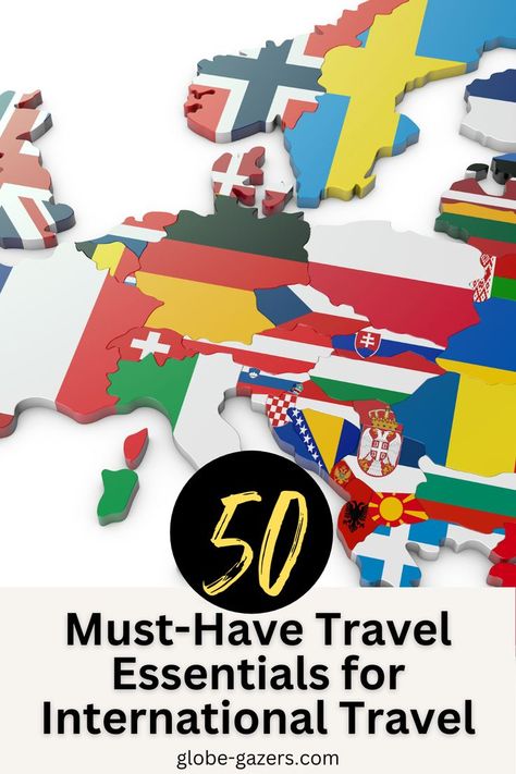 Packing for an international trip? Check out these 50 must-have travel essentials to make your journey smoother. From travel accessories to packing list tips, you'll find everything you need for overseas travel. Perfect for international students, travelers on a short Europe trip, or those heading abroad for longer stays. Get ready for stress-free travel with these must-have essentials! Overseas Packing List, International Travel Checklist, International Travel Essentials, Europe Travel Essentials, International Trip, European Trip, Travel Globe, Overseas Travel, Packing Checklist