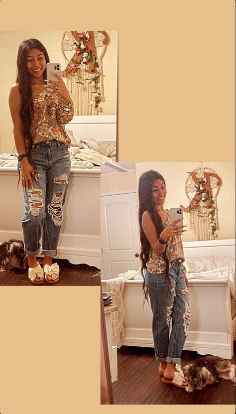 Ootd White Jeans, Quince Fits, Ootd Buchifresa, Ideal Girlfriend, Vaquera Fits, Jaripeo Outfits, Vaquera Outfits, Cowgirl Outfits For Women, Trendy Outfits Edgy