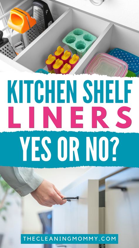 Is it worth your time and money to invest in kitchen shelf liners? Uncover the pros and cons of using them in your kitchen cabinets with this helpful guide! Learn more now to make an informed decision Cabinet Liner Ideas Kitchen, Cupboard Liner Ideas, Kitchen Cabinet Shelf Liner Ideas, Cabinet Liners Kitchen, Cabinet Shelf Liner Ideas, Cabinet Liner Ideas, Shelf Liner Ideas, Lining Kitchen Cabinets, Kitchen Cabinet Shelf