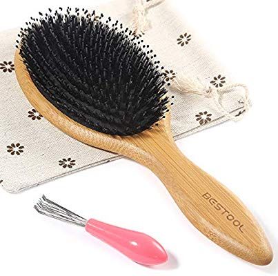 Amazon.com : BESTOOL Hair Brush-Boar Bristle Hair Brush With Nylon Pins, Bamboo Paddle Detangler Brush, Detangling Adding Shine Brushes for Women Mens and Kids, Daily Use for Conditioning/Improve Hair Texture : Beauty Bristle Hair Brush, Boar Bristle Hair Brush, Hair Smoothing, Boar Bristle Brush, Hair Brushes, Bristle Brush, Dry Hair, Hair Brush, Women Men