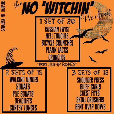 Halloween Workout, Full Body Dumbbell Workout, Yoga Sculpt, Warrior Workout, Holiday Workout, Back To The Gym, Squats And Lunges, Happy Halloween Witches, Hiit Workout At Home