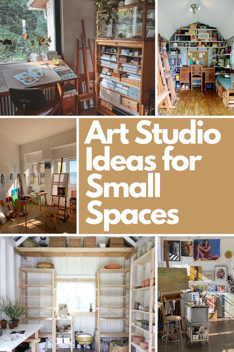 Transform your small space into a functional art studio with these 15 space-saving ideas! From compact desks with drawers to wall-mounted easels and portable storage carts, these tips will keep your supplies organized and your creativity flowing. Perfect for artists on a budget, these clever solutions maximize every inch of your room without sacrificing style or functionality. Click to explore how to set up your dream art studio in even the coziest spaces! Home Office And Art Studio Combo, Small Craft Area In Living Room, Art Space In Living Room, Organizing Art Room, Art Studio Retail Space, Home Art Room Ideas, Funky Art Studio, Organize Art Studio, Home Studio Inspiration