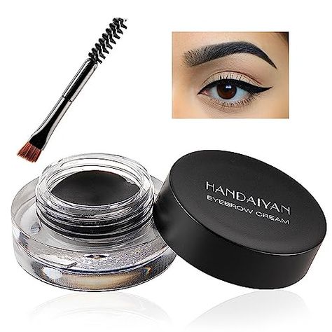 Rosarden Waterproof Brow Pomade, Black Eyebrow Cream with Eyebrow Brush, Eyebrow Gel Long Lasting Wear, Brow Pencil High Pigment, Smudgeproof, Sweatproof and Quickly Dry, Eyebrow Makeup for Women Check more at https://uk.productsoffer.in/rosarden-waterproof-brow-pomade-black-eyebrow-cream-with-eyebrow-brush-eyebrow-gel-long-lasting-wear-brow-pencil-high-pigment-smudgeproof-sweatproof-and-quickly-dry-eyebrow-makeup-for-women/ Black Eyebrows, Brow Pomade, How To Color Eyebrows, Eyebrow Gel, Eyebrow Brush, Brow Pencil, Makeup Items, Brow Pencils, Eyebrow Makeup