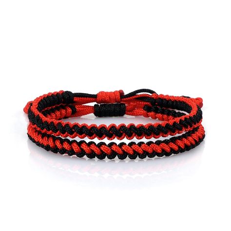 2pcs Tibetan Buddhist Bracelets Multicolor Rope Chain Adjustable Knot Bracelet, Chain Braid, Amulet Bracelet, Buddhist Bracelet, Multicolor Bracelet, Tibetan Bracelet, Red Rope, Adjustable Knot, Lucky Bracelet