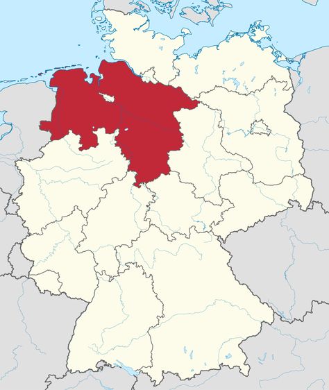 Map of Lower Saxony in Germany Pictures Of Germany, Lower Saxony, Germany Map, Rhine River, North Rhine Westphalia, Saxony, Central Europe, Germany Travel, Wikimedia Commons