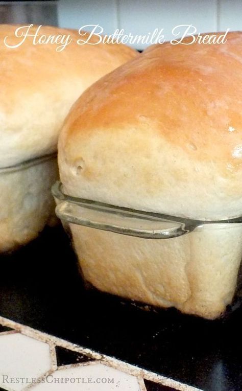 Honey Buttermilk Bread, Amish White Bread, Buttermilk Bread, Homemade Buttermilk, Baking Breads, Biscuit Rolls, Cloud Bread, Homemade Bread Recipes, Breaking Bread