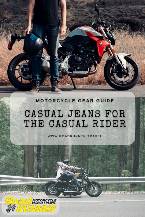 riding jeans, motorcycle style, motorcycle gear, gear guide, travel, explore, ride, roadrunner Moto Clothes, Motorcycle Touring, Riding Jeans, Riding Gear, Motorcycle Gear, Road Runner, The Closet, Designer Jeans, Clothing Company