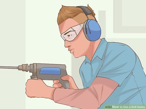 How to Use a Drill Safely: 12 Steps (with Pictures) - wikiHow 12 Steps, Hammer Drill, Electric Drill, Birthday Gifts For Boys, Drills, Power Tools, Being Used, How To Use, You Think