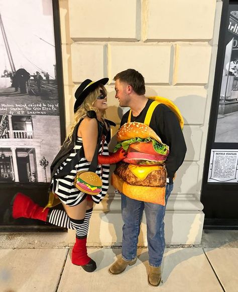 Hamburgerler Costume, Hamburgler Halloween Costume Women, Hamburglar Costume Women, Hamburglar Costume, Burger Costume, Costume Women, October 29, Adult Halloween Costumes, Halloween Costumes Women