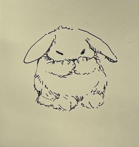 Floppy Eared Bunny, Bunny Drawing, Art Inspo, Cute Drawings, Tatting, Art Projects, Art Drawings, Drawings, Art