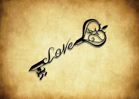 Key To My Heart Tattoo With Name, Key Tattoo With Words, Heart And Key Tattoo With Names, Key Tattoo With Name, Love Key Tattoo, Heart And Key Tattoo For Couples, Heart And Key Drawing, Lock And Key Drawing Sketches, Key To Heart Tattoo