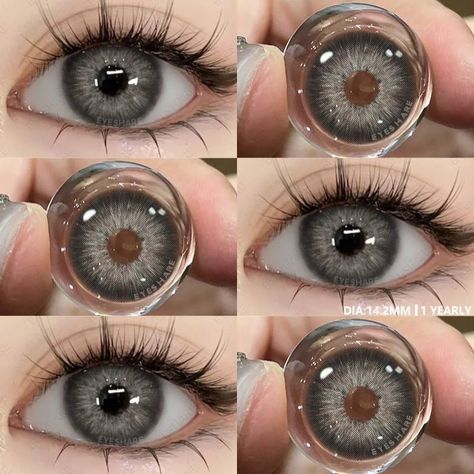 44580980850915 Big Eye Contacts, Black Contacts, Anime Features, Natural Contact Lenses, Contact Lenses Case, Contact Case, Cosmetic Contact Lenses, Eye Contacts, Eye Lenses