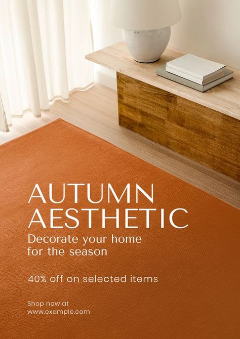 Furniture Poster Design, Wooden Living Room, Design Room, Awesome Designs, Poster Ideas, Best Templates, Autumn Aesthetic, Cool Posters, Autumn Home