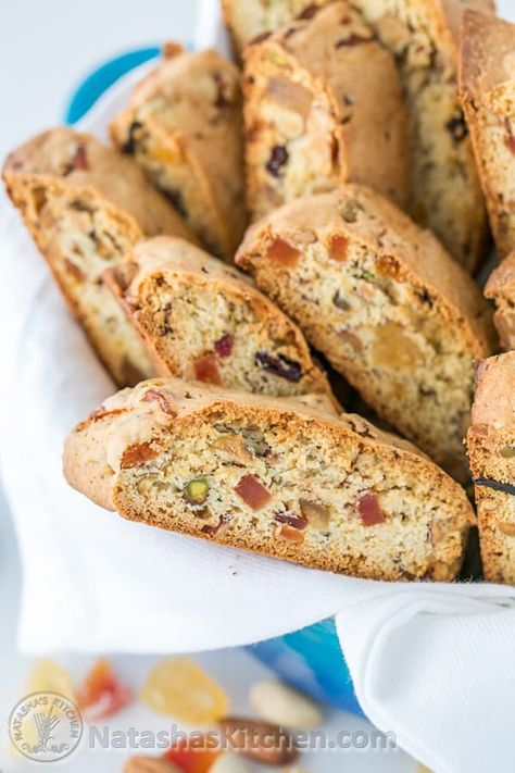 Biscotti Recipe, Holiday Biscotti, Jeweled Biscotti, Best Biscotti Best Biscotti Recipe, Easy Biscotti Recipe, Almond Biscotti Recipe, Cookies Cupcake, Fruit Cake Cookies, Almond Biscotti, Biscotti Cookies, Biscotti Recipe, Fruitcake Recipes