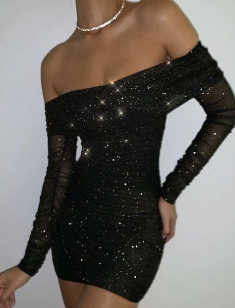 To Capture a Heart (Klaus Mikaelson) - Chapter 24 - Page 2 - Wattpad Side Split Dress, Glitter Mini Dress, Slim Bodycon Dress, Club Party Dresses, Looks Party, Off Shoulder Crop Top, Dress Women Elegant, Glitter Dress, Elegant Dresses For Women