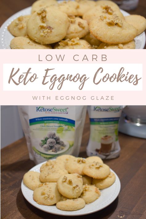 Egg Nog Cookies, Keto Eggnog, Egg Nog Cookies Recipe, Love At Christmas, Eggnog Cookies, Keto Christmas Cookies, Soft Egg, Clean Dessert, Sugar Free Cookies