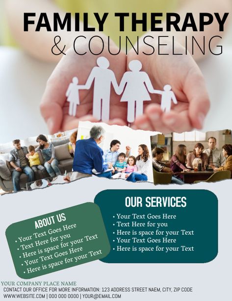 Facebook Poster, Social Media Posting Schedule, Health Poster, Healthcare Marketing, Online Counseling, Business Flyers, Mental Health Therapy, Therapy Counseling, Career Counseling