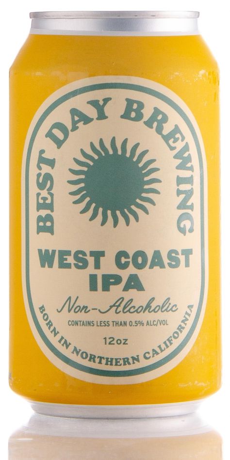 Best Day Brewing West Coast IPA scored a 91 in a blind taste test by BJCP judges for Craft Beer & Brewing Magazine Retro Beer Label, Beer Can Design Packaging, Craft Beer Branding, Beverage Packaging Design, Beer Branding Design, Beer Can Design, Energy Drinks Packaging, Craft Beer Label Design, Beer Graphic Design