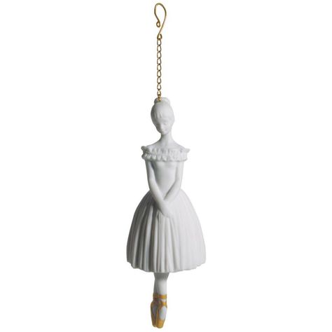 Ballerina Christmas Ornament Golden Lustre Ballerina Christmas, Ballerina Ornaments, Lladro Porcelain, Porcelain Art, Home Decor Online, Creative Home Decor, Decoration Christmas, Tree Decor, Luxury Home Decor