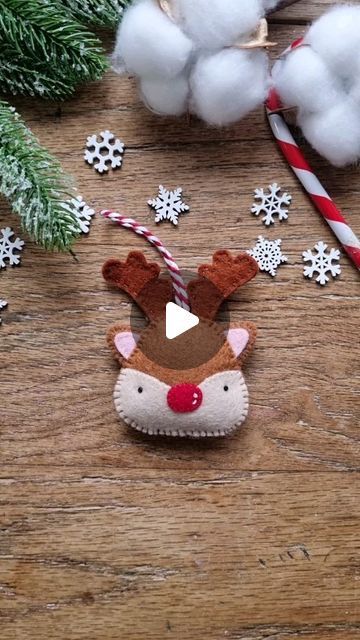 Anabella Cahwje - Baby decor & sewing tutorials on Instagram: "🌟 Day 3 of free advent calendar is here! 🌟

🎄 I hope you enjoy making this cute reindeer with a shiny, red nose! ❤️
So happy many of you are having fun with these tutorials. 

As always, feel free to save it and share with friends and anyone who will enjoy making it.

Pattern will be available in my shop in 1 hour. 
If you have any questions, let me know. 😊

🧵 To make it, you will need:
- Felt sheets in light brown, dark brown, beige and pink
- embroidery thread in brown, black, pink and white
- Toy stuffing
- Cord or lace
- Scissors 
- Sewing needles
- Pins

✨ Happy sewing!

#FreeSewingPattern #FeltCrafts #RudolphReindeer #DIYCrafts #HandmadeChristmas #ChristmasCrafts #HandmadeHoliday #CraftingIdeas #FeltPatterns #SewingP Sewing Felt, Cute Reindeer, Pink Embroidery, Felt Sheets, Sewing Needles, Felt Patterns, Red Nose, Handmade Holiday, Christmas Advent