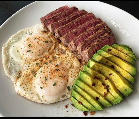 Eggs And Avocado, Steak Eggs, Real Food Diet, Easy Healthy Meal Prep, Whole Food Diet, Healthy Food Dishes, Healthy Lifestyle Food, Healthy Food Motivation, Food Is Fuel