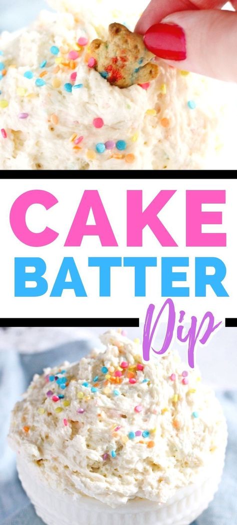 Cake Mix Dip, Cake Batter Dip, Hot Chocolate Fudge, Cake Dip, Dessert Dip, Funfetti Cake Mix, Easter Desserts, Trifle Desserts, Slow Cooker Desserts