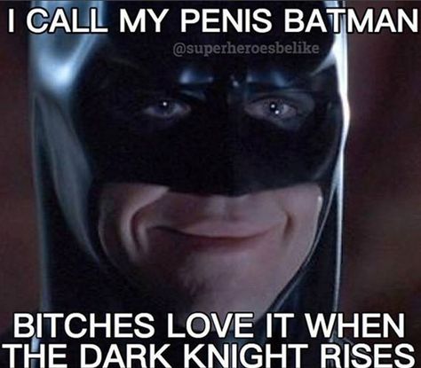 They Love My Huge Batman! Superheroes And Villains, Batman Funny, The Dark Knight Rises, Dark Knight, Gotham, Deadpool, The Darkest, Batman, Comics