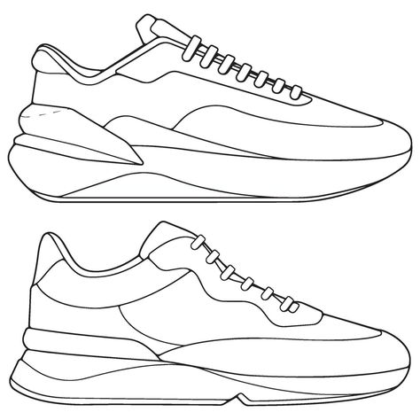 set of outline Cool Sneakers. Shoes sneaker outline drawing , Sneakers drawn in a sketch style, sneaker trainers template outline, Set Collection. Illustration. Sneaker Outline, Drawing Sneakers, Sneakers Sketch, Sneakers Drawing, Collection Illustration, Download Sign, Cool Sneakers, High Top Trainers, Outline Drawing