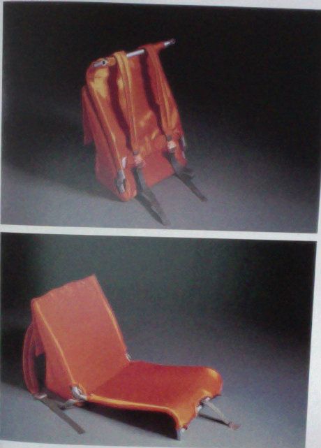 Literally "portable chair" that becomes a backpack Portable Chair Design, Walking Stick With Seat, Diy Furniture Sofa, Backpack Chair, Nomadic Furniture, Portable Furniture, Backpacking Chair, Compact Furniture, Portable Chair