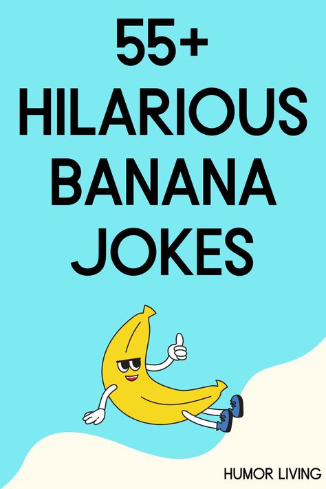 Bananas are nutritious fruits, and their yellow peel ignites happiness. Read the funniest banana jokes for a good laugh next time you have one. Banana Jokes, Jokes For Kindergarteners, Cocktail Jokes, Funny Banana Pictures, Banana Quotes, Best Kid Jokes, Banana Sayings, Banana Puns Funny, Banana Puns