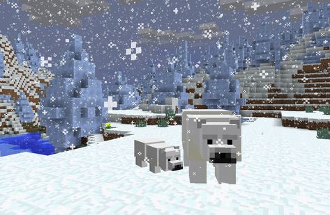 Minecraft Polar Bear, Polar Bear Games, Polar Bear Drawing, Baby Cubs, Minecraft Mobs, Bear Drawing, In The Zoo, Bear Pictures, Bear Cub