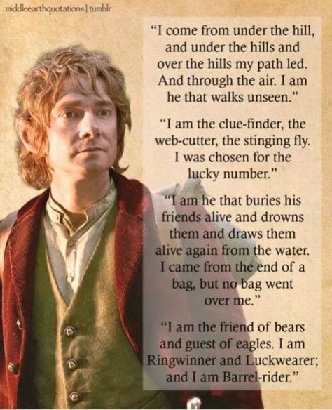 Bilbo Baggins Hobbit Quotes, Earth Quotes, Concerning Hobbits, Barbie Quotes, Patience Quotes, Bear Quote, Mrs Hudson, Into The West, Bilbo Baggins