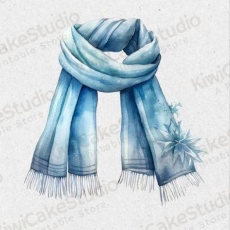 Watercolor Winter Scarf Clipart JPG Scarf Clipart, Autumn Watercolor, Watercolor Winter, Watercolor Set, Fall Watercolor, Watercolor Images, Painting Crafts, Winter Scarf, Creative Fabrica