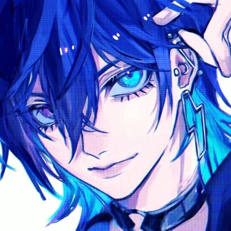 Black Hair Boy, Dark Cyan, Blue Avatar, Male Icon, Cyan Blue, Just For Laughs Videos, Blue Hair, Black Hair, Dark Blue