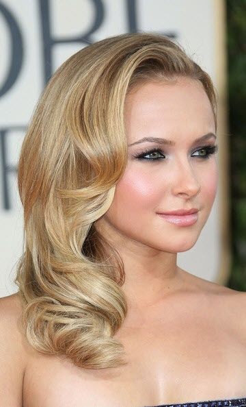 Side-swept Retro Curls for Wedding Retro Curls, Prom Hair Medium, Wavy Hairstyles Tutorial, Hipster Hairstyles, Wedding Hairstyles Medium Length, Evening Hairstyles, Men's Haircuts, Hayden Panettiere, Natural Hair Styles Easy