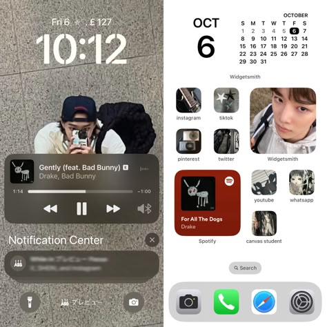 Iphone Ios 17 Layout, Ios 17 Layout, Ios 17 Wallpaper Iphone, Lockscreen Themes, Organize Phone Apps, Photo Cutout, Phone Layouts, Ios Ideas, Ios 17