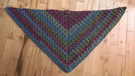 Crochet Tea Cakes Shawl: Top Down Corner to Corner C2c Shawl, Caron Cakes Patterns, American Flag Blanket, Shawl Top, The Crochet Crowd, Crochet Shawl Free, Crochet Crowd, Corner To Corner Crochet, Triangle Shawl